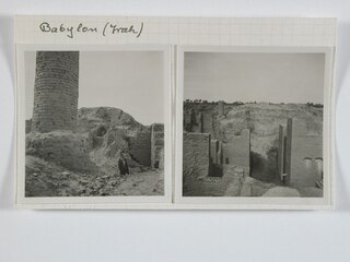 Irak, Babylon: Ischtar-Tor; Karteikarte: Ischtar-Tor; Turm