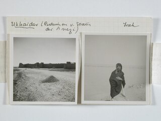 Irak, Ukhaidar: Festung und Beduine; Karteikarte: Festung; Beduine