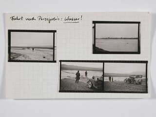Persien, Persepolis: Landschaft u. Automobil; Karteikarte: Landschaften u. Automobil, aufgenommen auf der Fahrt nach Persepolis