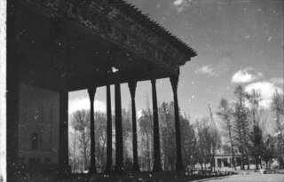 Persien, Isfahan: Palast der 40 Säulen (Lokalisierung unsicher); Tschehel Sotun oder Palast der 40 Säulen