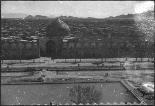 Persien, Isfahan: Meidan-i-Schah u. Imam-Moschee (Lokalisierung unsicher); Meidan-i-Schah (Meidan-e Emam oder Meidan-e Imam oder Imam-Platz) mit Masdsched-e Emam (Imam-Moschee)