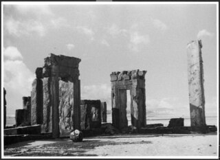 Persien, Persepolis: Ruinen; Überreste der Vorhalle für Xerxes
