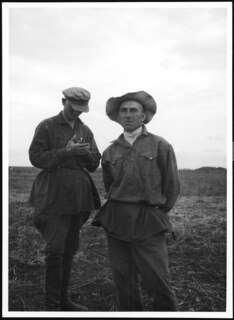 Russland, Nordossetien: Bauern (Lokalisierung unsicher); Porträt von zwei Bauern
