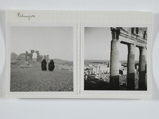 Syrien, Palmyra: Ruinen; Karteikarte: Ruinen; Alltagsleben der Beduinen in Palmyra