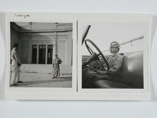 Syrien, Palmyra: Knabe; Karteikarte: Beduinen-Knabe im Automobil; Beduinen-Knabe mit Claude Clarac