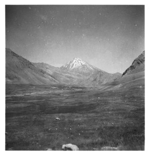 Persien, Elburs-Gebirge (Elburz): Landschaft; Schneebedeckter Demawand (Dawawand)