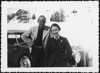 Schweiz, Engadin: Menschen; Marie-Louise Bodmer und ihr Ehemann Robert