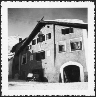 Schweiz, Engadin: Häuser; Altes Haus, ev. in Zuoz