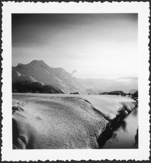 Schweiz, Engadin: Landschaft; Blick auf den Silssee und den Piz Margna; Segl