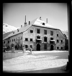 Schweiz, Samedan: Haus; Chesa Planta in Samedan; Samedan