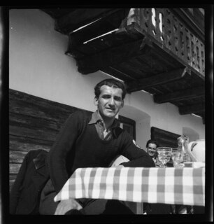 Schweiz, St. Moritz: Menschen; Rudolf (Rudi) Rominger (Skirennfahrer); St. Moritz
