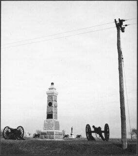 USA, Gettysburg/PA: Gettysburg National Military Park; Kriegsdenkmal in Gettysburg für The Battle of Gettysburg 1863