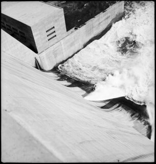 USA, Norris/TN: TVA Norris Dam; Blick vom Norris Dam