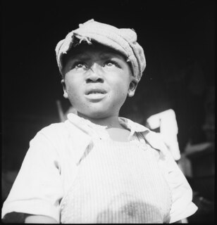 USA, zwischen Montgomery/AL und Columbus/GA: Porträt; Ansicht eines kleinen Jungen