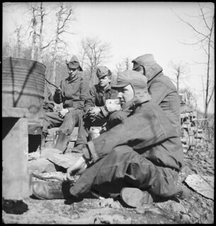 USA, Shenandoah/VA: Menschen; Sitzende Arbeiter