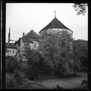 Ostpreussen, Heilsberg (Lidzbark Warminski): Schloss; Gebäude mit Turm des Schlosses von Heilsberg