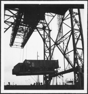 Polen, Gdyna (Gdingen, Gotenhafen): Kohlenwaggons; Entleerung von Kohlenwaggons am Hafen