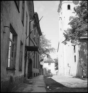Estland, Tallinn (Reval): Strasse; Strasse mit Gebäuden