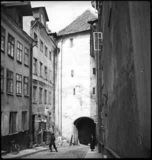 Estland, Tallinn (Reval): Strasse; Strasse mit Gebäuden