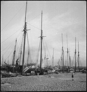 Estland, Tallinn (Reval): Hafen; Segelschiffe am Kai