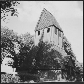 Schweden, Upsala (Uppsala): Kirche; Gebäude aus Holz