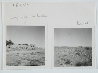 Iran, Abbas Abad (Abbasabad): Landschaft; Karteikarte: Felsformationen