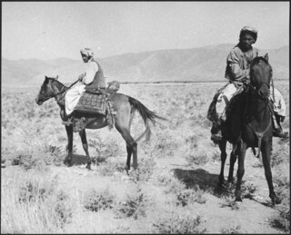 Afghanistan, Bala Murgab (Bala Murghab, Morghab): Menschen; Männer auf Pferden