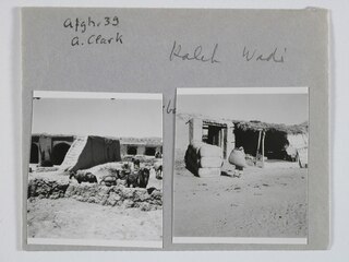 Afghanistan, Kaleh Wali (Qal`eh-ye Vali): Häuser; Karteikarte: Häuser aus Lehm