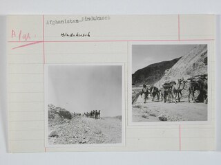 Afghanistan-Hindukusch | HindukuschAfghanistan | Karawane im Hindukusch | A. Clarac | [Legende auf separatem Umschlag]