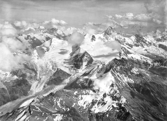 Weisshorn, Berg, Ballonaufnahme