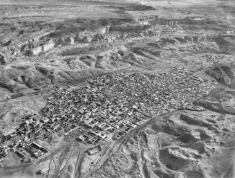 Aegypten, Totenstadt, Kalifengräber bei Kairo aus ca. 1200 m Höhe, Ballonaufnahme