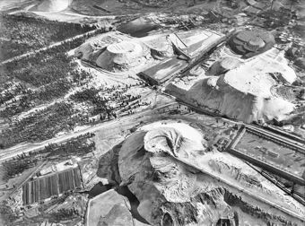 Minen bei Johannesburg, Ballonaufnahme