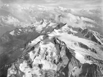 Mischabelgruppe, Ballonaufnahme