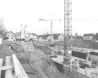 Brauerei-Baustelle, gehört zu Dossier: Brauerei Baumberger