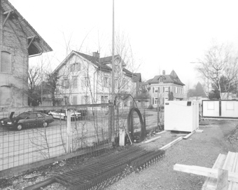Brauerei-Baustelle, gehört zu Dossier: Brauerei Baumberger
