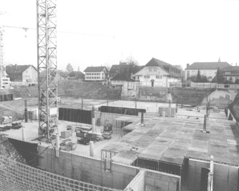 Brauerei-Baustelle, gehört zu Dossier: Brauerei Baumberger