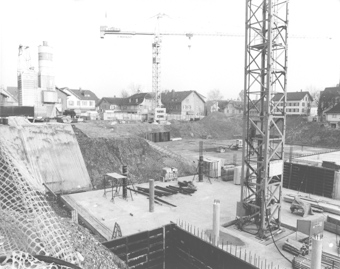 Brauerei-Baustelle, gehört zu Dossier: Brauerei Baumberger