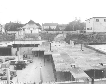 Brauerei-Baustelle, gehört zu Dossier: Brauerei Baumberger