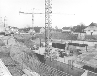 Brauerei-Baustelle, gehört zu Dossier: Brauerei Baumberger