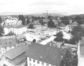 Brauerei-Baustelle, gehört zu Dossier: Brauerei Baumberger