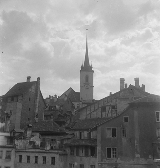 Nydeggkirche und Häuser Mattenenge Bern