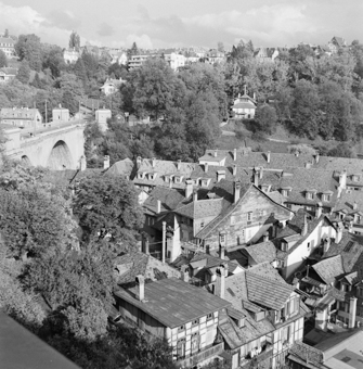 Häuser Gerberngasse von oben, Bern
