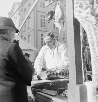 Fleischmarkt auf dem Münsterplatz, Bern