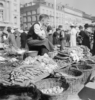 Marktstand  auf dem Bundesplatz, Bern