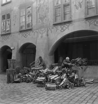 Holzarbeiten an der Junkerngasse, Bern