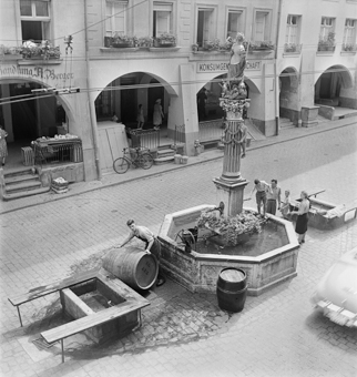 Gerechtigkeitsbrunnen von oben, Bern