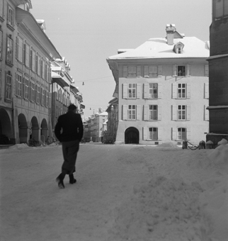 Münstergasse und Junkerngasse im Winter, Bern
