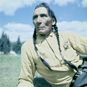 Häuptling am Indianertreffen in Banff
