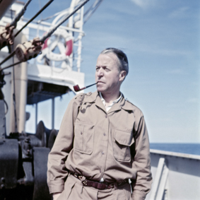 Paul Senn auf der Überfahrt nach den USA