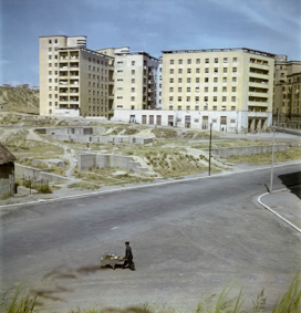 Mietkasernen am Stadtrand Roms